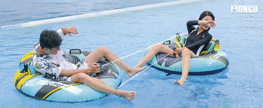 Play power inflate sofa with friends