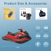 Motorized boat size and accessiories