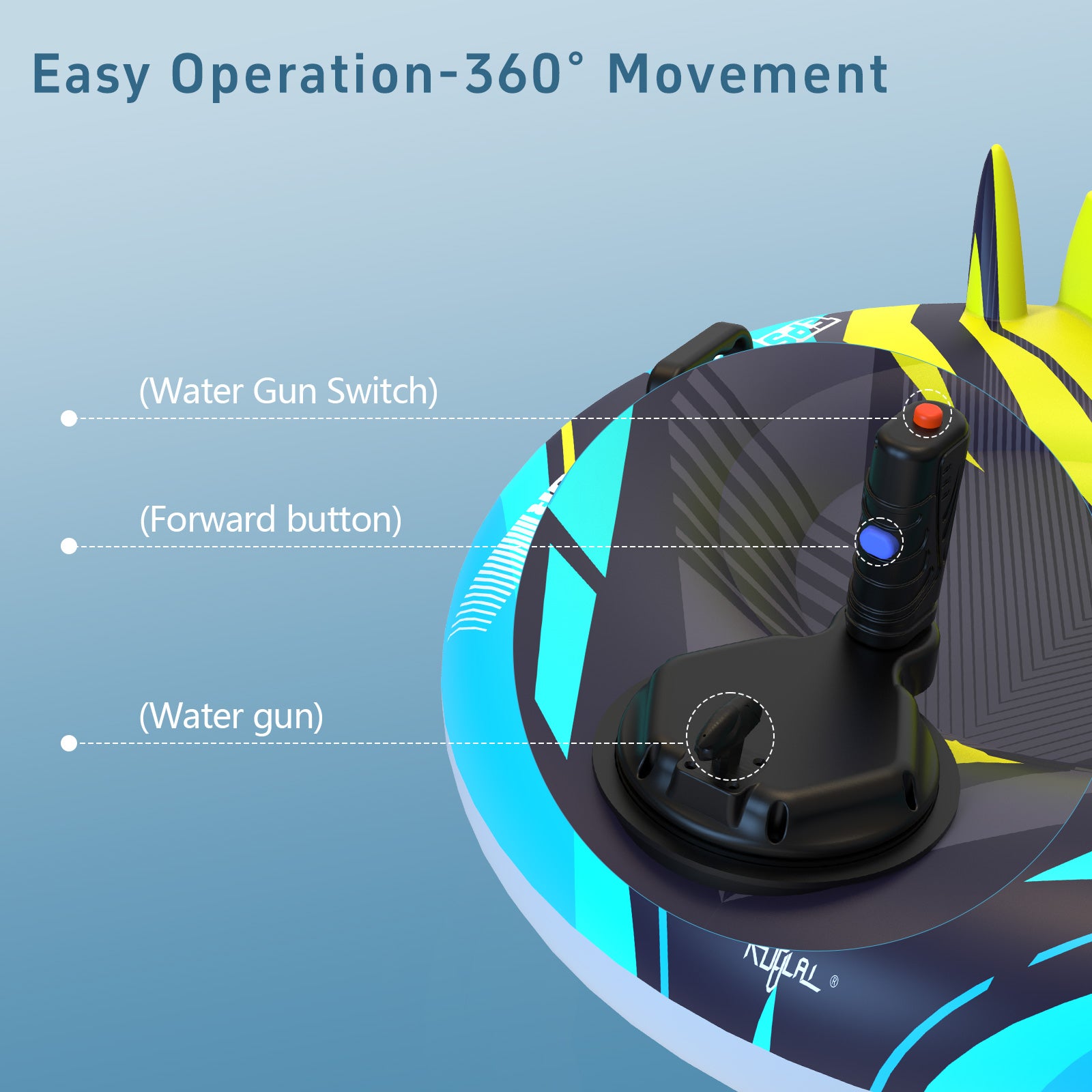 Easy operation-360' movement with power inflate sofa