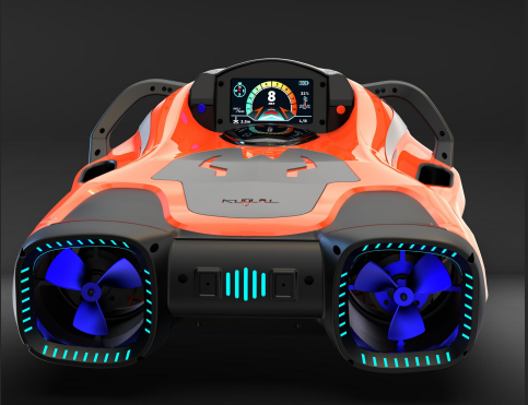 Electric Underwater Scooter for Swimming & Diving, Dual-Mode Water Propulsion with LED Lights, Display Screen, IP68 Waterproof Sea Scooter