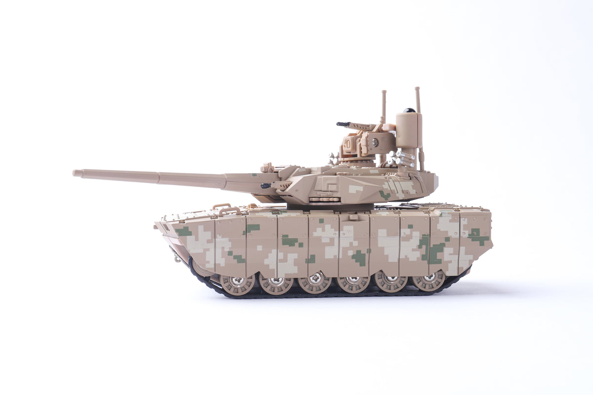 Mini RC Tank, 2.4G Remote Control Battle Tank with Rotating Turret, Lights, Sound, Recoil & Dual Motor