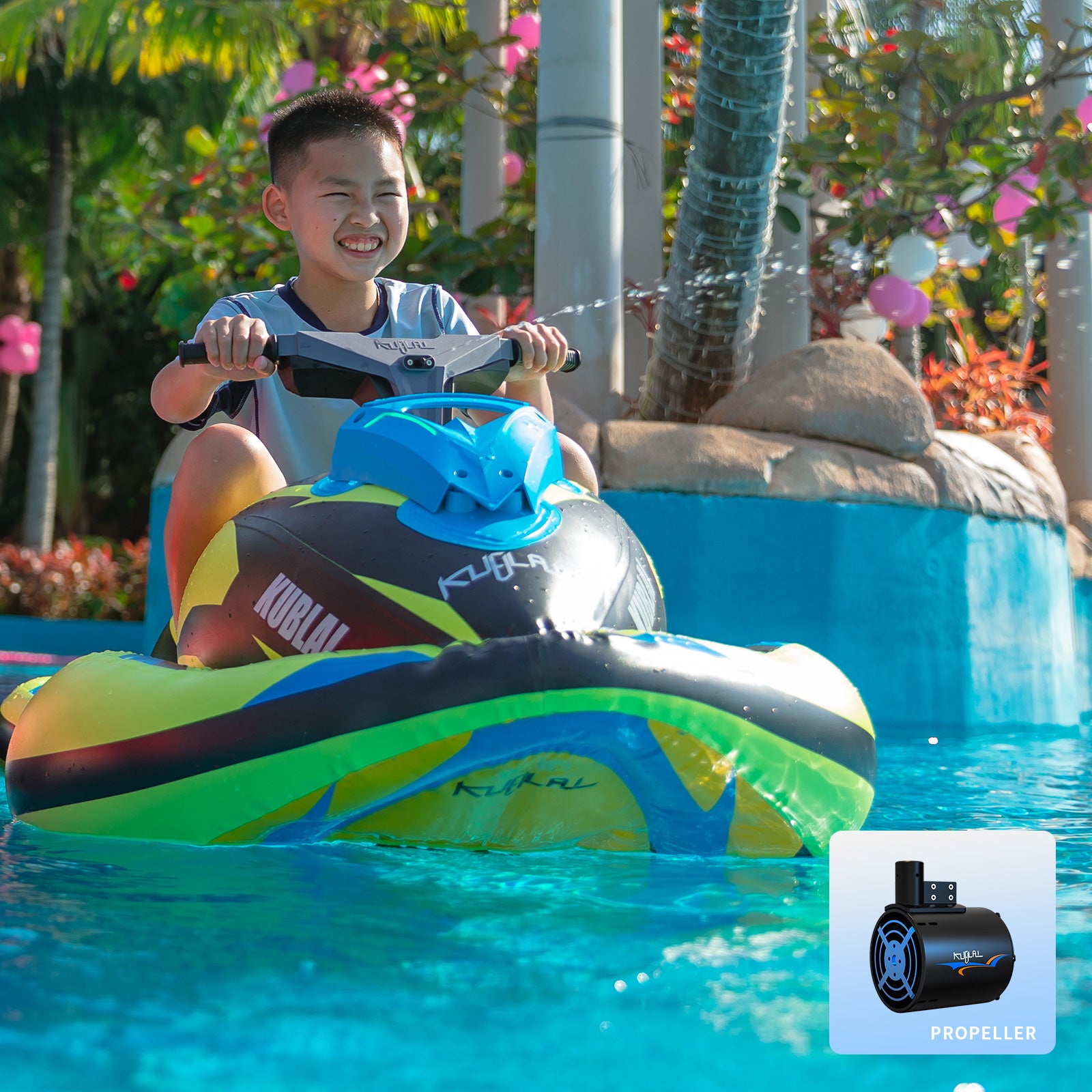MONGU Kublai S4 Motorized Inflatable Boat summer pool Beach Toy – mongu