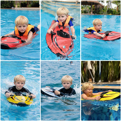Upgraded Electric Water Scooter Orange – Premium Ride-On Jet Bodyboard for Pools, Lakes & Beach