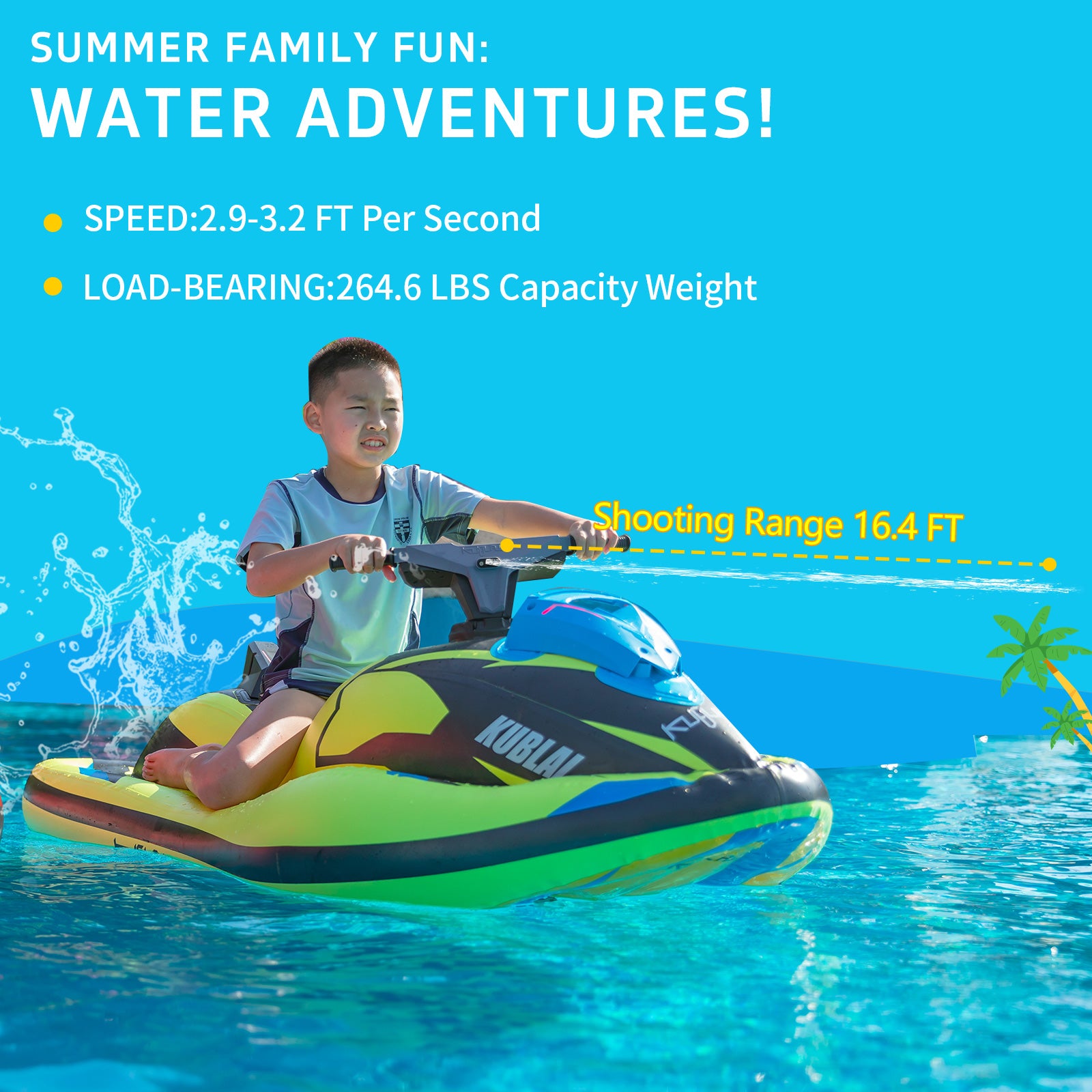 MONGU Kublai S4 Motorized Inflatable Boat summer pool Beach Toy – mongu