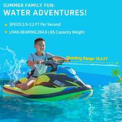 Bote inflable motorizado MONGU Kublai S4 para piscina de verano, juguete de playa