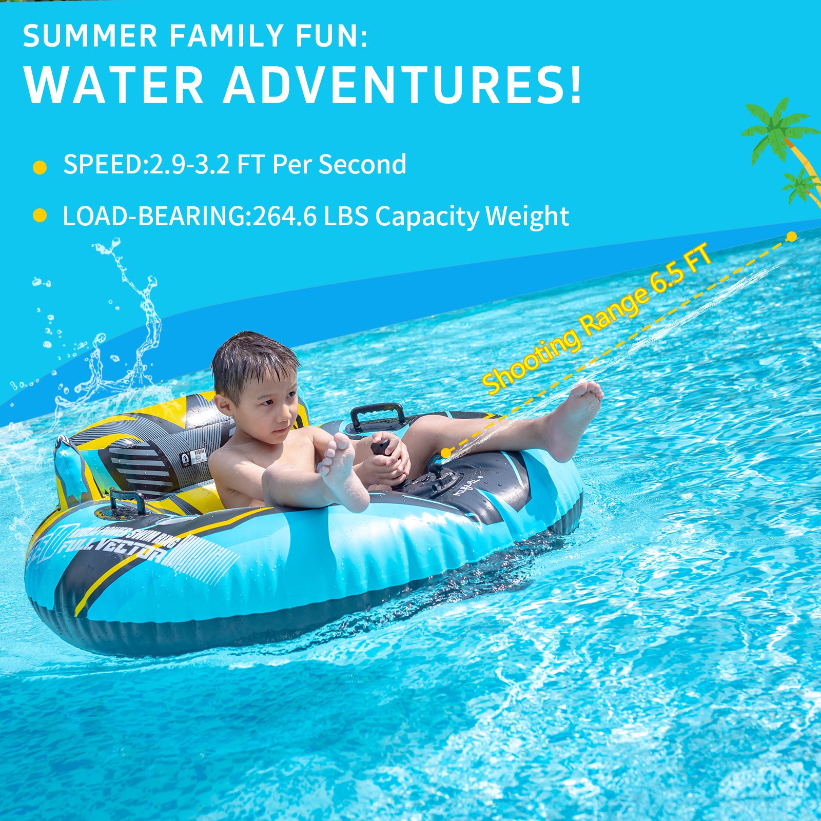 water adventures with power inflate sofa